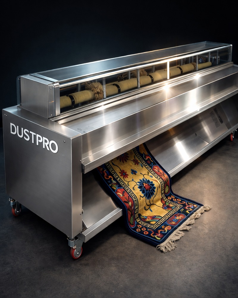 DUSTPRO Nueva máquina totalmente automática para eliminar el polvo de alfombras